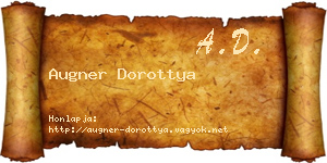 Augner Dorottya névjegykártya
